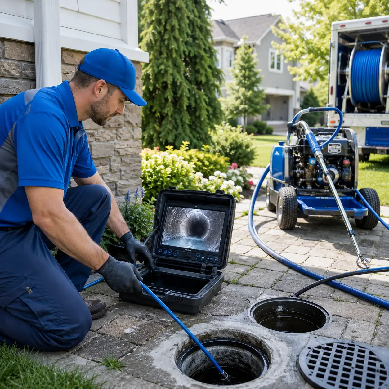 Outdoor drain cleaning professionals serving Bellvue, CO