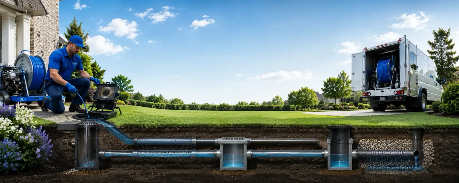 Outdoor drain cleaning information for Bellvue, CO